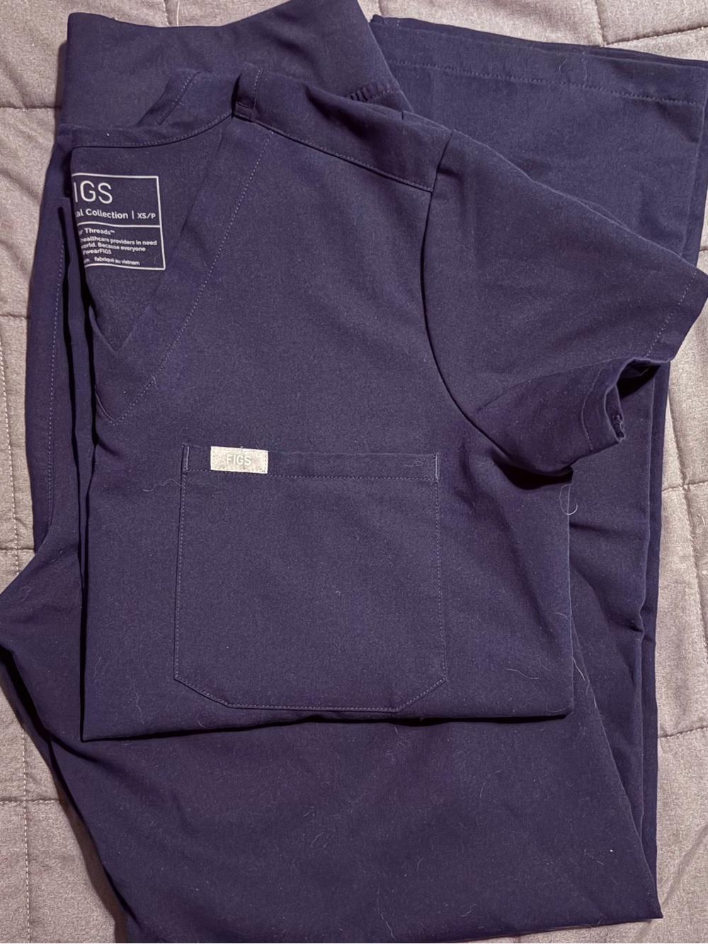 Figs Navy Scrub Set XSP